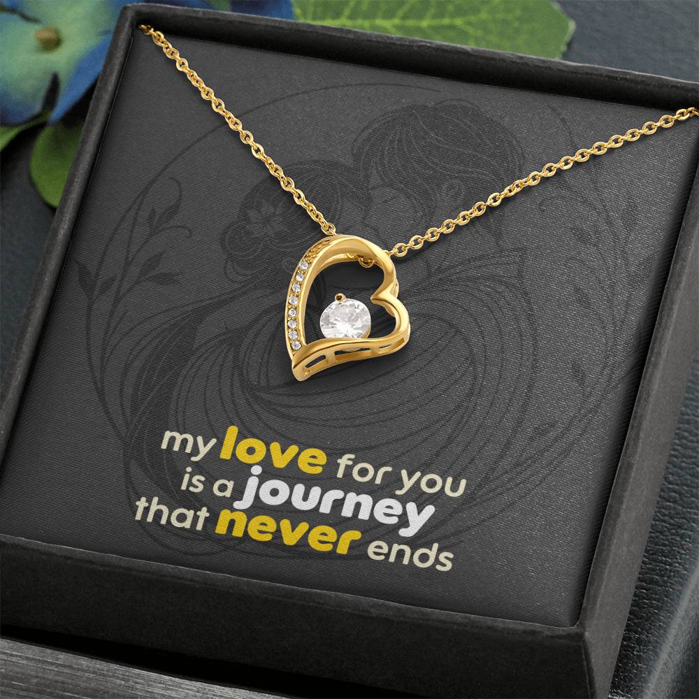 Forever Love Necklace: with Personalized message card (optional)
