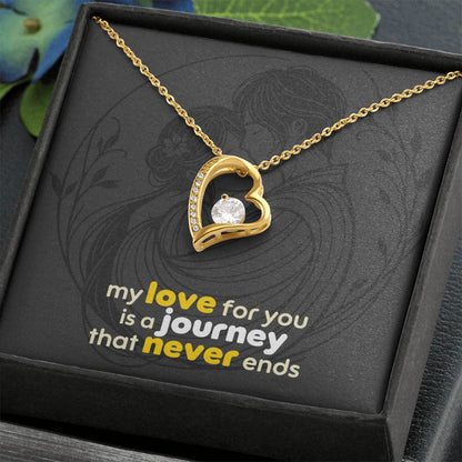 Forever Love Necklace: with Personalized message card (optional)