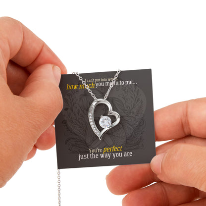Forever Love Necklace with Rotating Rose Gift Box | 18K gold finish