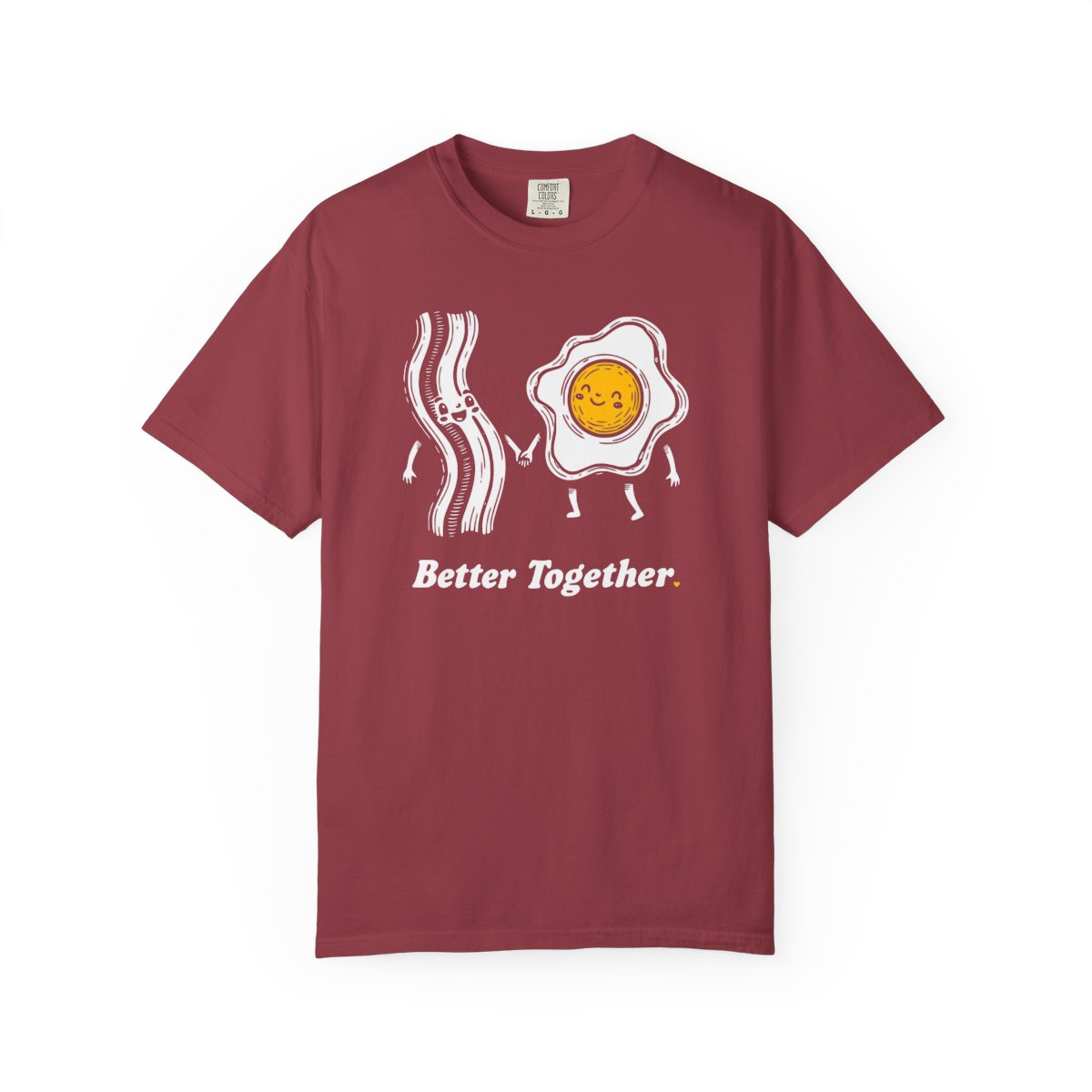 Better Together Bacon & Egg T-Shirt — Cute Breakfast Couple Tee