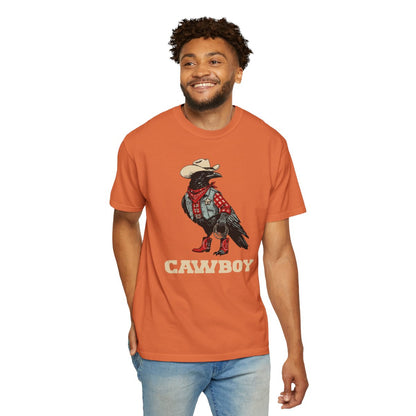 "Cawboy" Couples Tee — Western Crow Cowboy Graphic T-Shirt