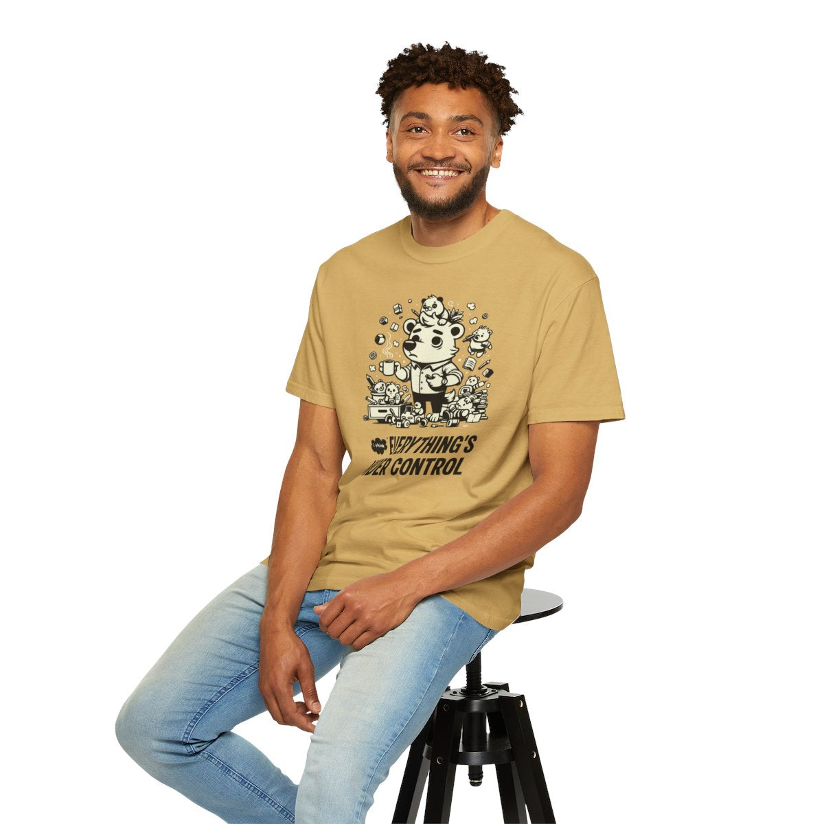 "Everything’s Under Control... I Think" T-Shirt — Cute Chaos Cartoon Tee
