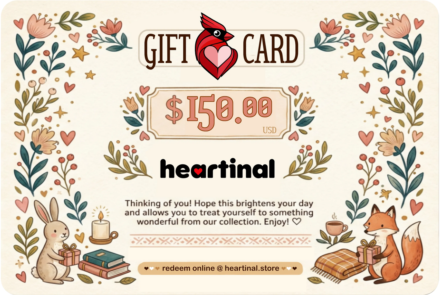 heartinal® Gift Card ❤︎ For every occasion