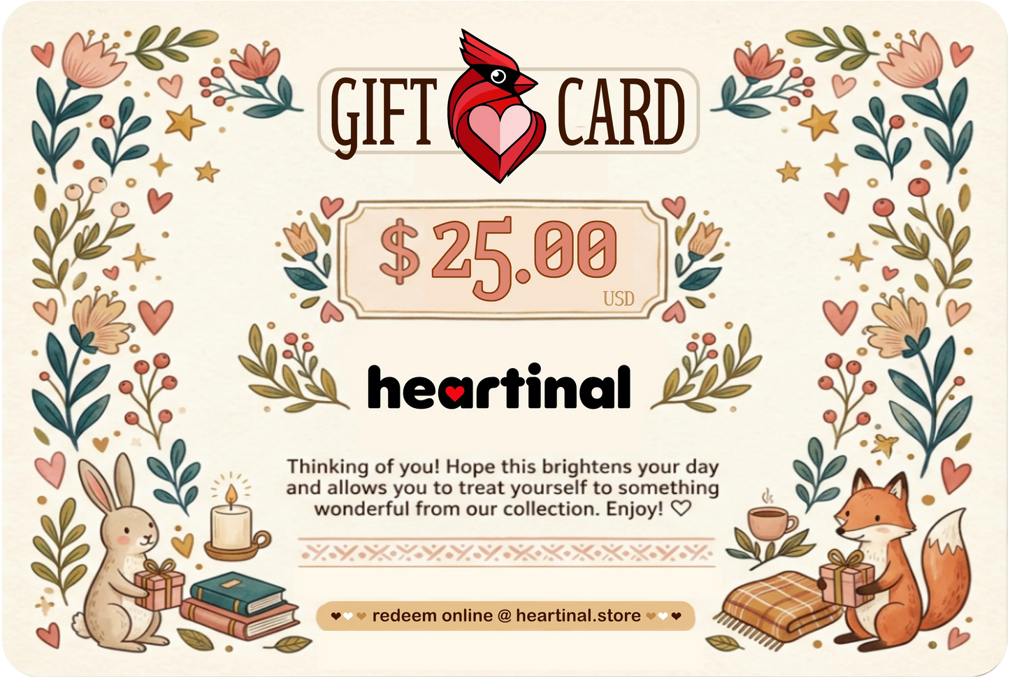 heartinal® Gift Card ❤︎ For every occasion