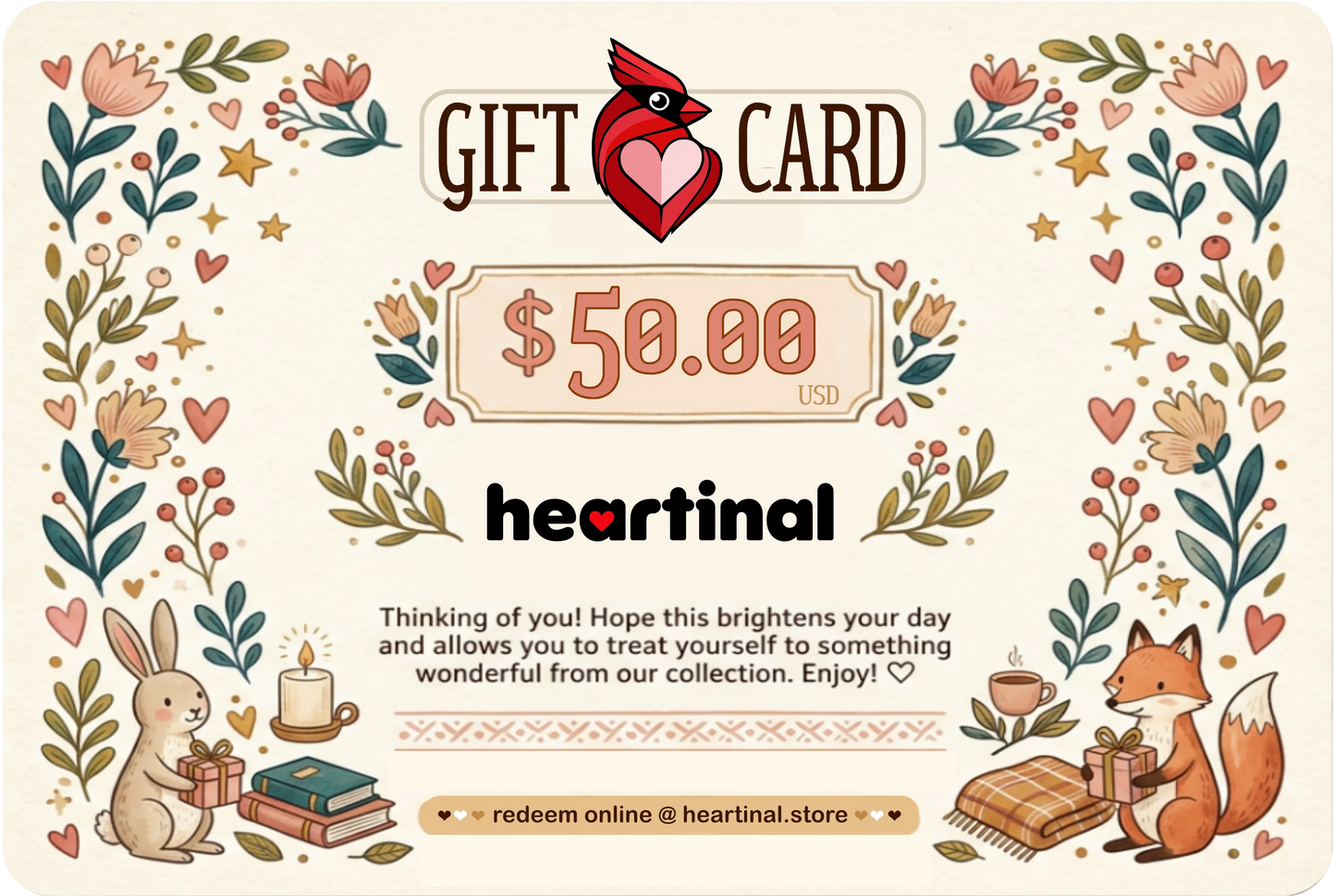 heartinal® Gift Card ❤︎ For every occasion