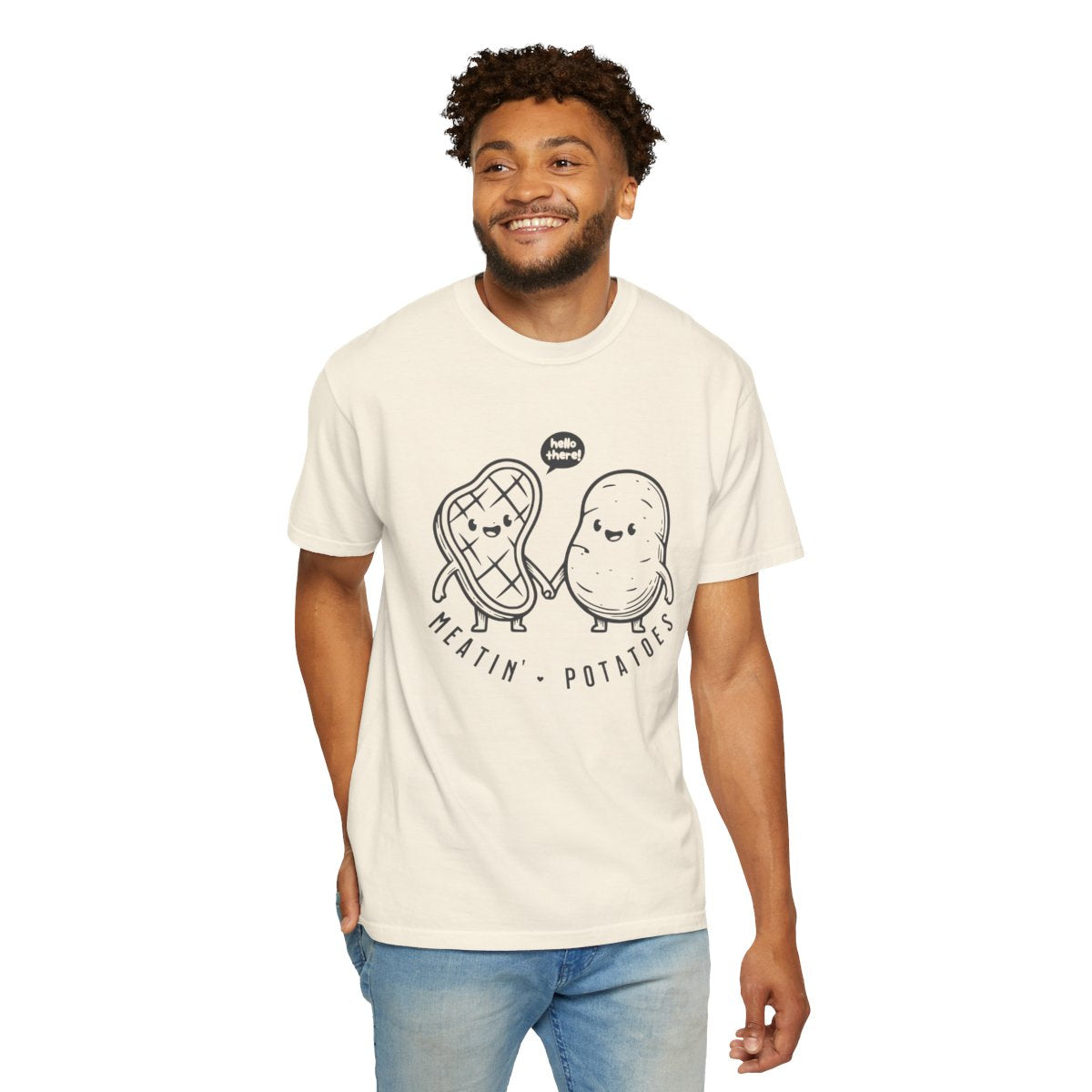 Meatin' Potatoes T-Shirt — Cute Steak & Potato Graphic Tee
