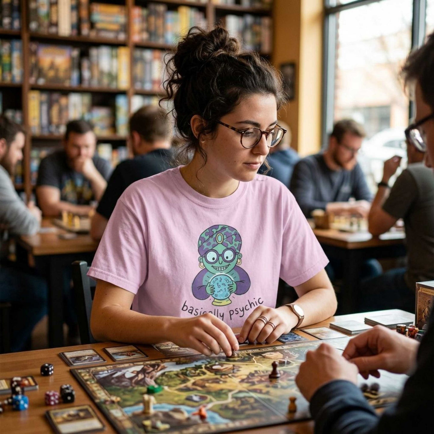 "Basically Psychic" T-Shirt - Cute Fortune Teller Graphic Tee