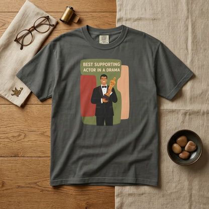 "Best Supporting Actor in a Drama" Couples Tee — Funny Award Winner Graphic T-Shirt