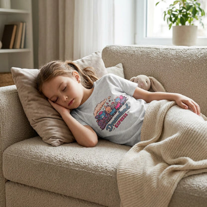 "Dreamland Express" Youth Tee — Cute Train & Animal Crew Kids Shirt