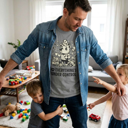"Everything’s Under Control... I Think" T-Shirt — Cute Chaos Cartoon Tee