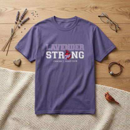Lavender Strong T‑Shirt – Cancer Fight Club Awareness Tee