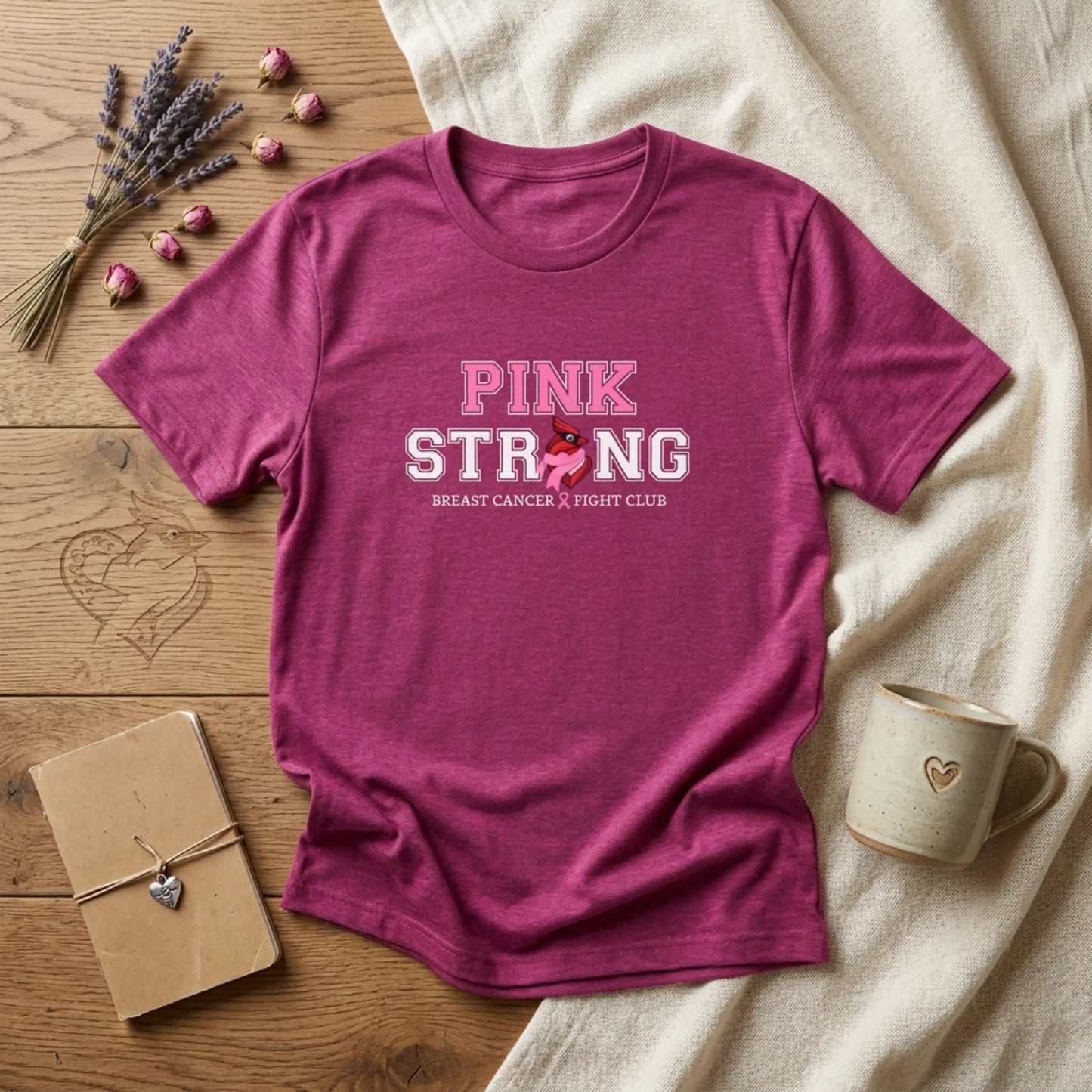 Pink Strong T-Shirt — Breast Cancer Fight Club Awareness Tee