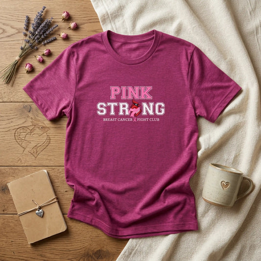 Pink Strong T-Shirt — Breast Cancer Fight Club Awareness Tee