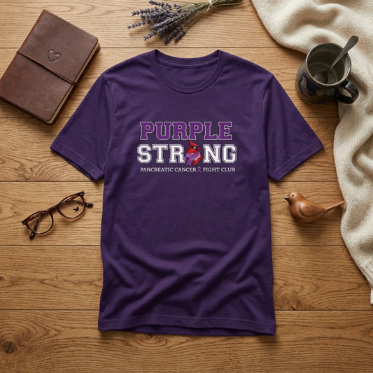 Purple Strong T-Shirt — Pancreatic Cancer Awareness Support Tee