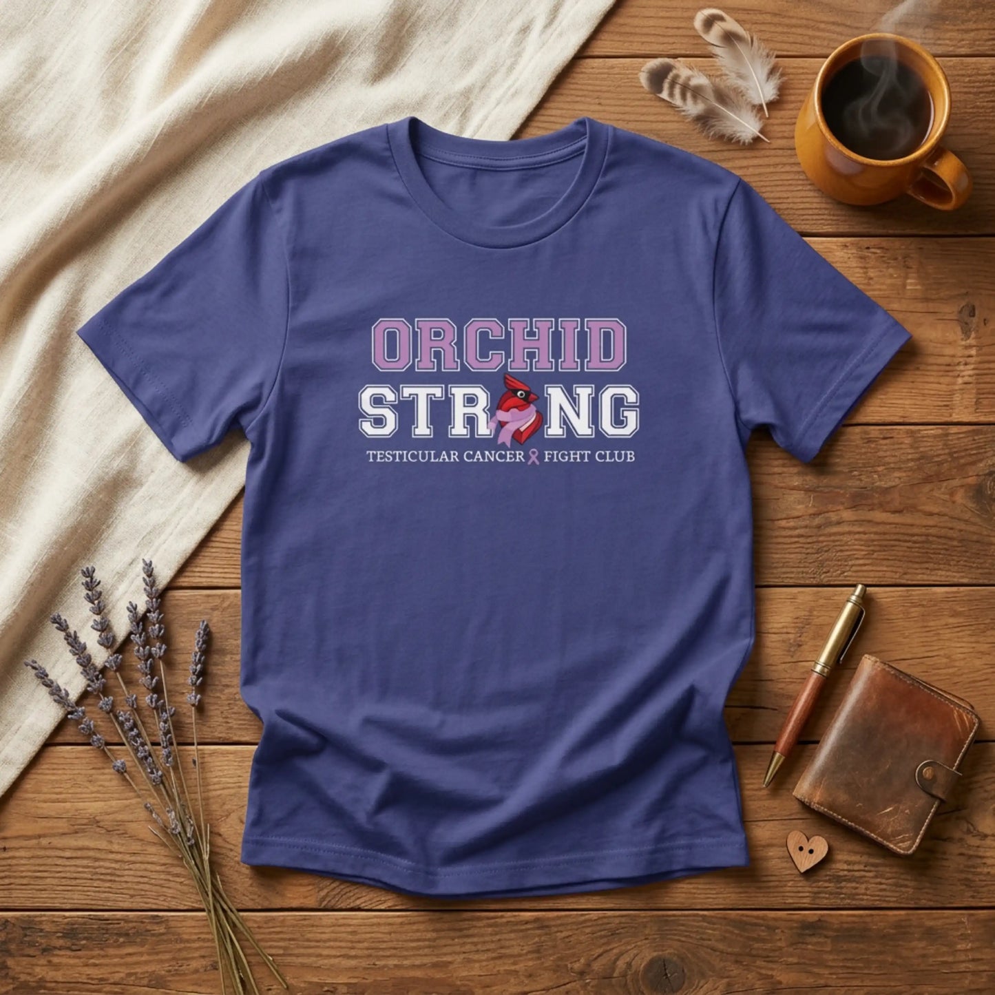 Orchid Strong T-Shirt — Testicular Cancer Fight Club Awareness Tee