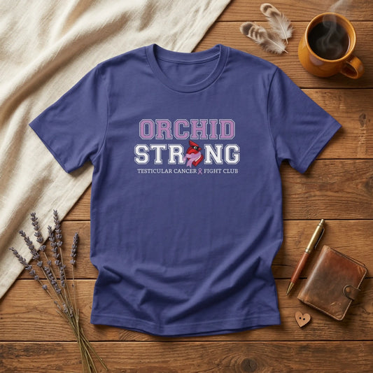 Orchid Strong T-Shirt — Testicular Cancer Fight Club Awareness Tee