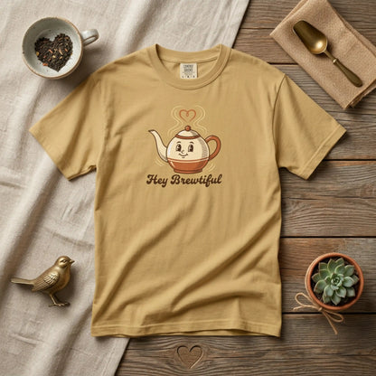 Hey Brewtiful - Coffee & Tea Lovers Cozy T-shirt