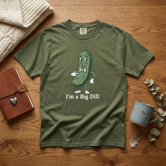I'm a Big Dill T-Shirt — Funny Pickle Graphic Tee