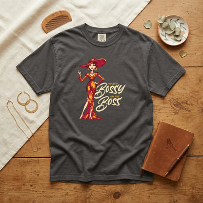 "I'm not Bossy, I'm the Boss" Graphic T-Shirt — Vintage Glam Lady Fashion Tee