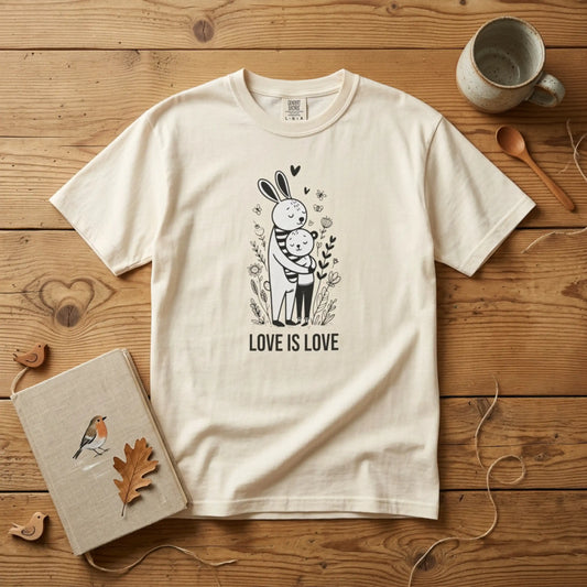 Love Is Love T-Shirt — Cute Unlimited Universal Love Illustration Tee