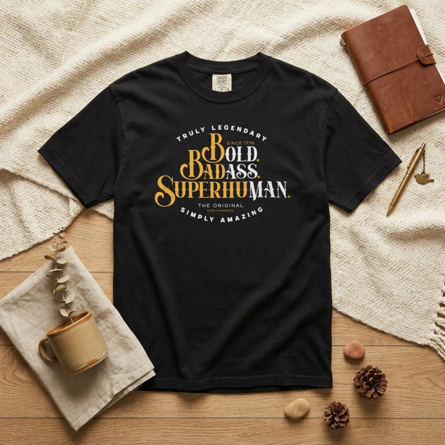 Old Ass Man. Bold Badass Superhuman Graphic Tee — Motivational Vintage Style T-Shirt