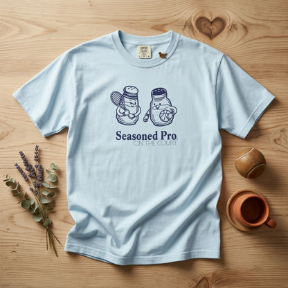 "Seasoned Pro on the Court" T-Shirt — Cute Salt & Pepper Shakers Athletic Graphic Tee
