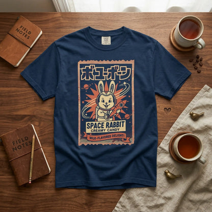 Space Rabbit T-Shirt — Retro Japanese Candy Graphic Tee