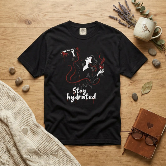 Stay Hydrated Wine T-Shirt — Funny Wine Lover Graphic Tee