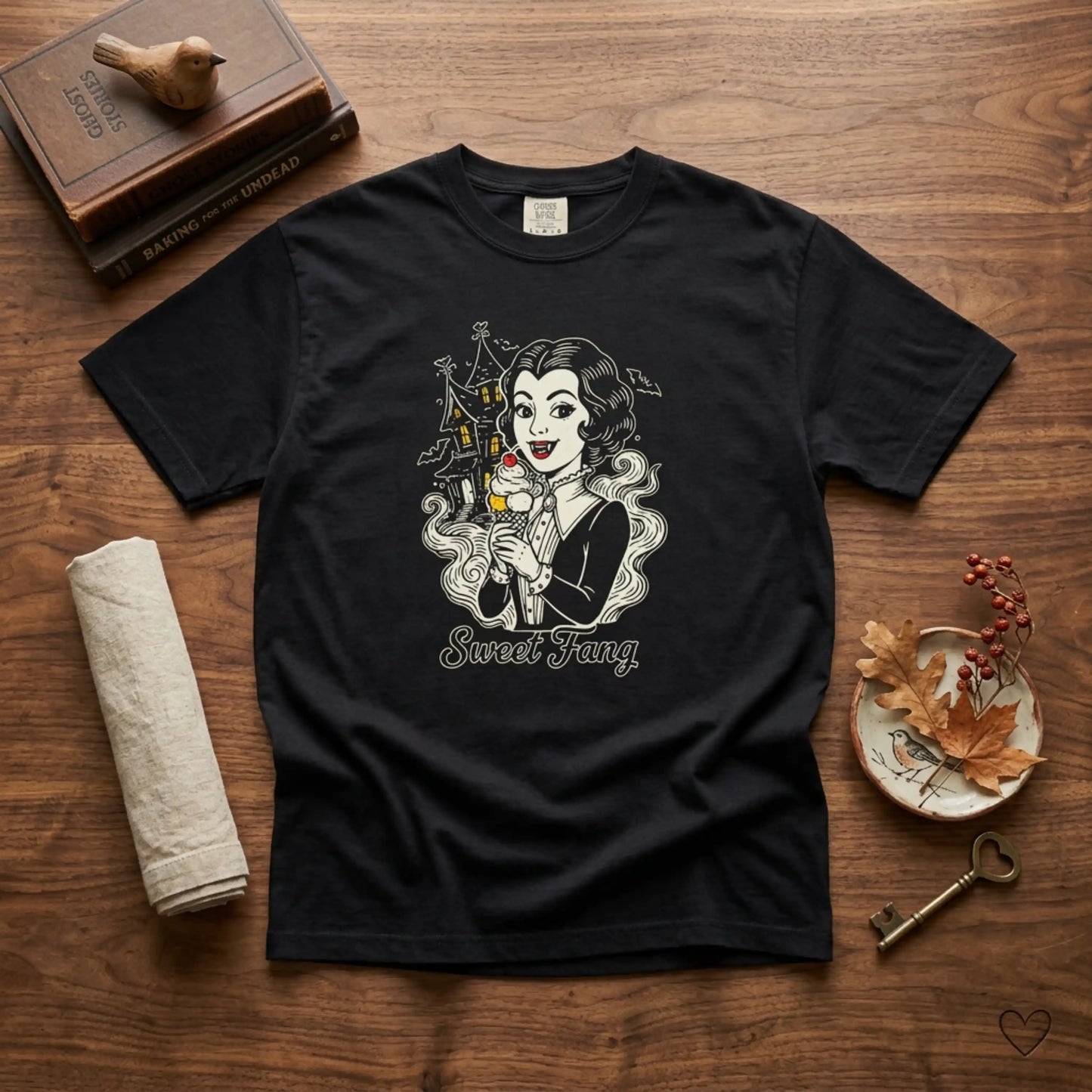 Sweet Fang Vampire Girl Graphic T-Shirt