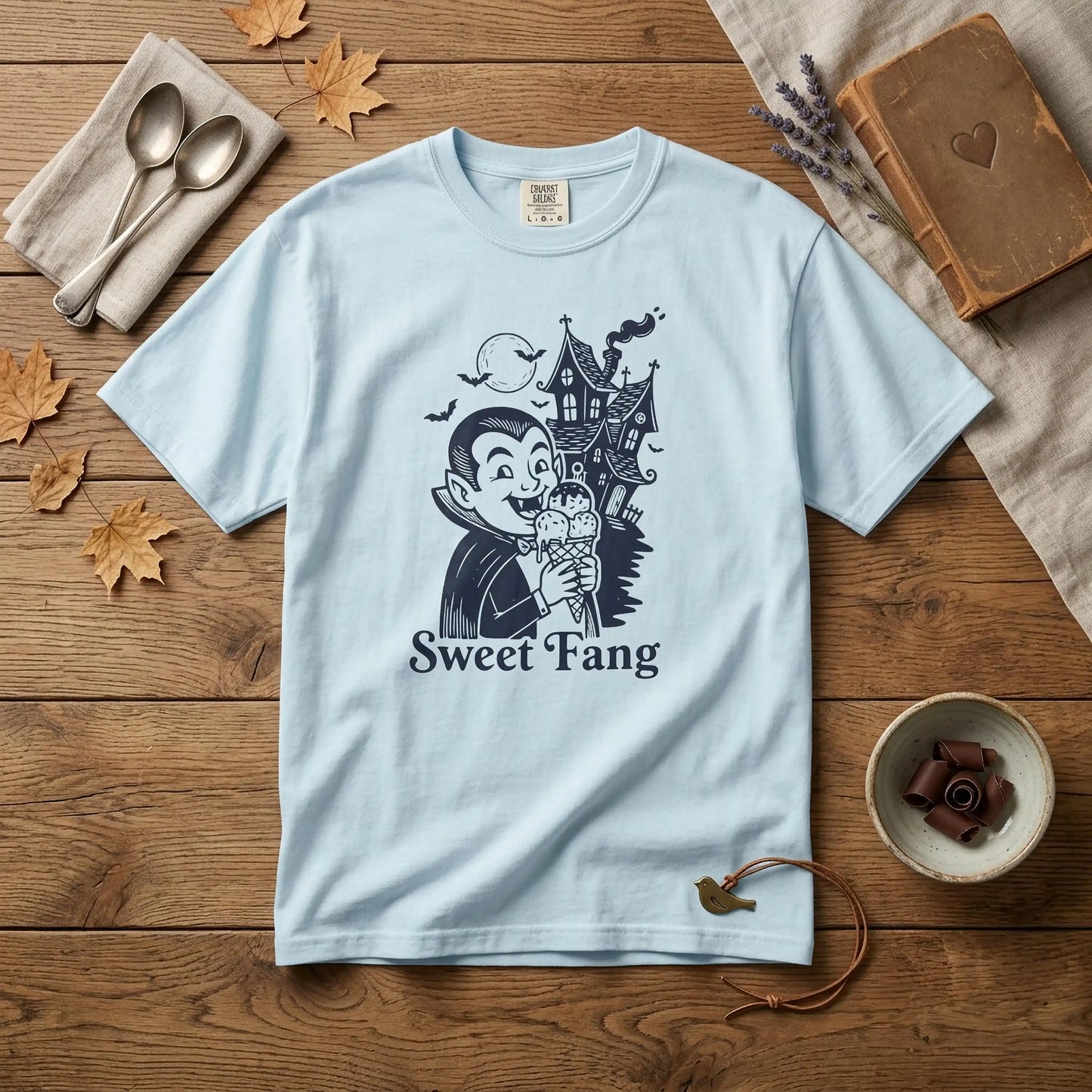 "Sweet Fang" Vampire Ice Cream Tee —  Halloween Graphic T-Shirt