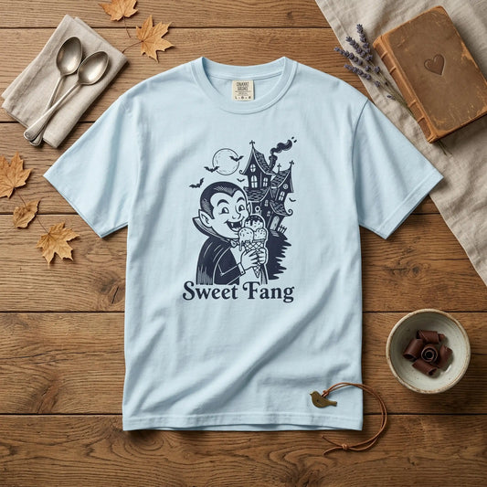 "Sweet Fang" Vampire Ice Cream Tee —  Halloween Graphic T-Shirt
