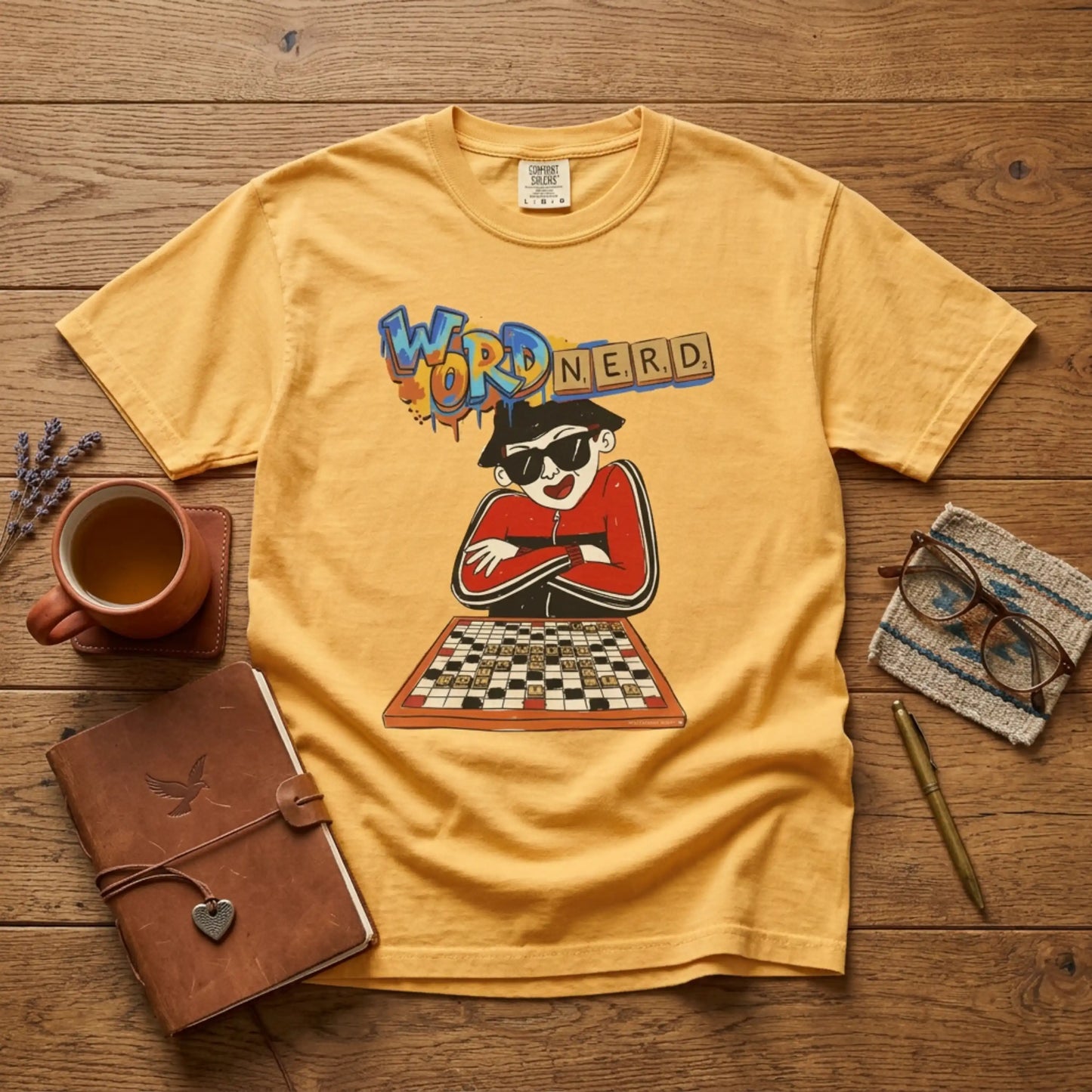 Word Nerd T-Shirt — Retro HipHop Scrabble Player Graphic Tee
