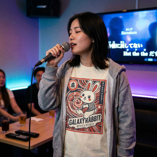 "Galaxy Rabbit" Milk Candy Graphic T-Shirt — Cute Japanese Anime Bunny Tee