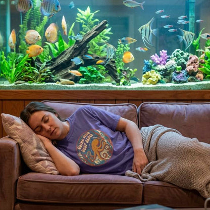 Going Into Deep Sleep Octopus T-Shirt — Vintage Ocean Sleep Graphic Tee