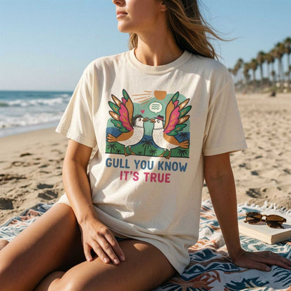 Gull You Know It's True T-Shirt - Funny Retro Seagull Tee
