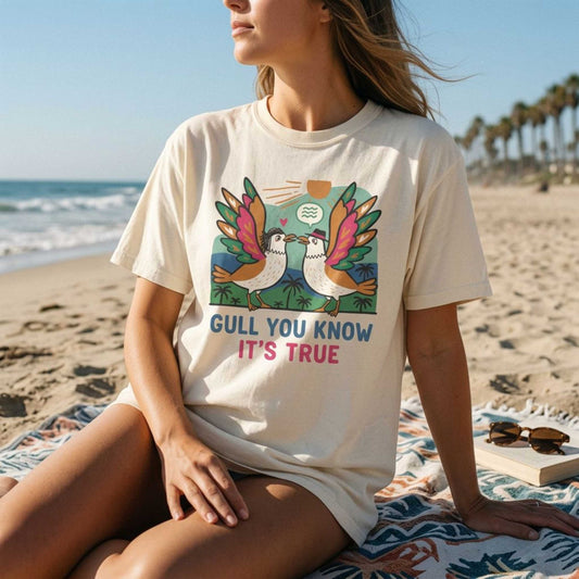 Gull You Know It's True T-Shirt - Funny Retro Seagull Tee