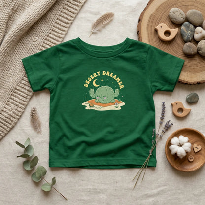 “Desert Dreamer” Infant Tee — Cute Sleeping Cactus Baby Shirt