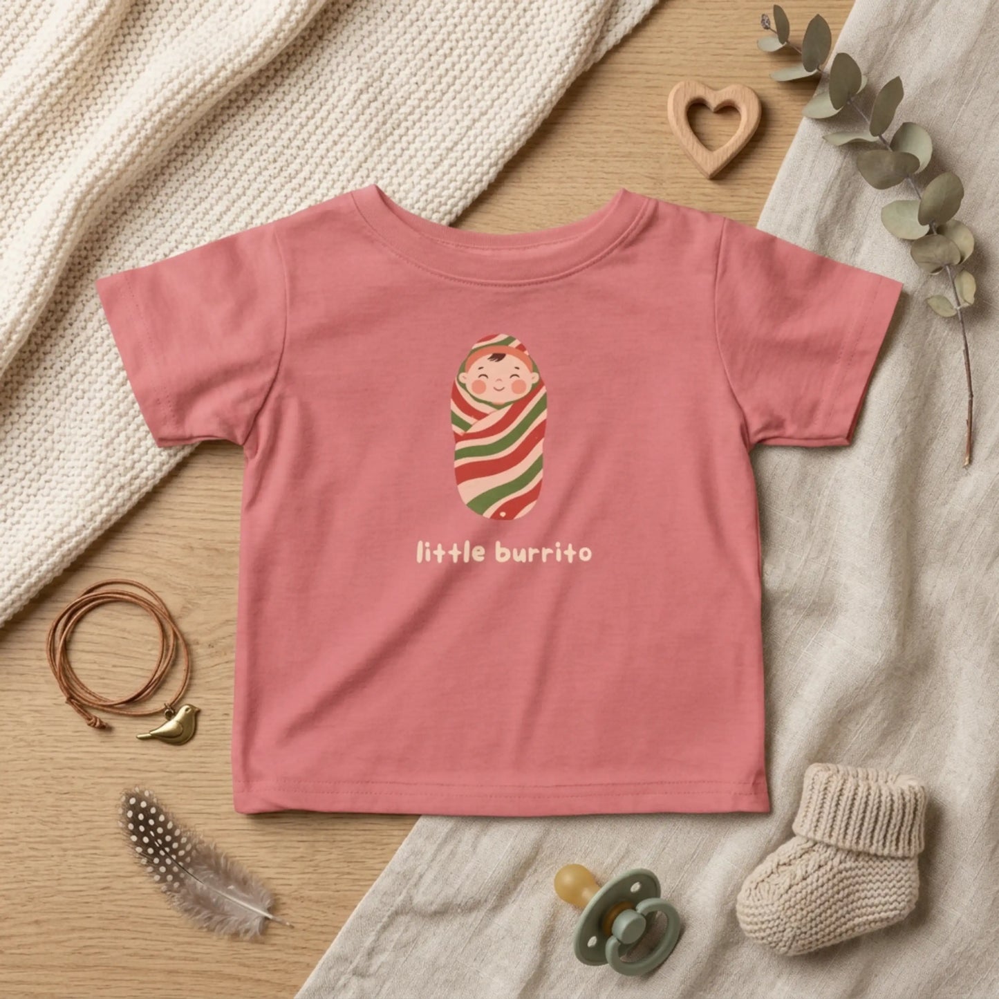 'Little Burrito' Infant Tee — Adorable Swaddle Baby Shirt