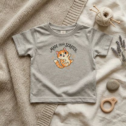 "Made From Scratch" Infant Tee — Cute Ginger Kitten Baby Shirt