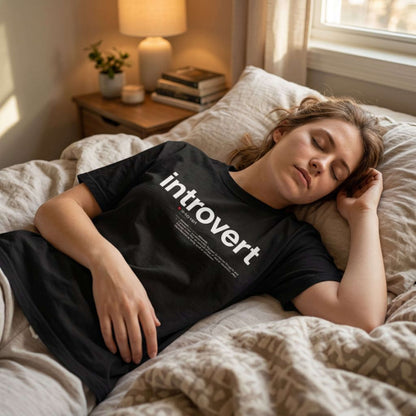 Introvert T-Shirt — "Introvert" Front + Nutrition Facts Back Graphic Tee