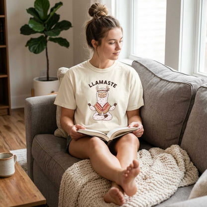 Llamaste Yoga Llama T-Shirt — Funny Meditation Unisex Tee