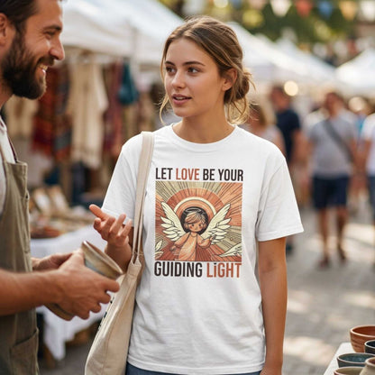 Let Love Be Your Guiding Light T-Shirt — Angelic Inspirational Graphic Tee