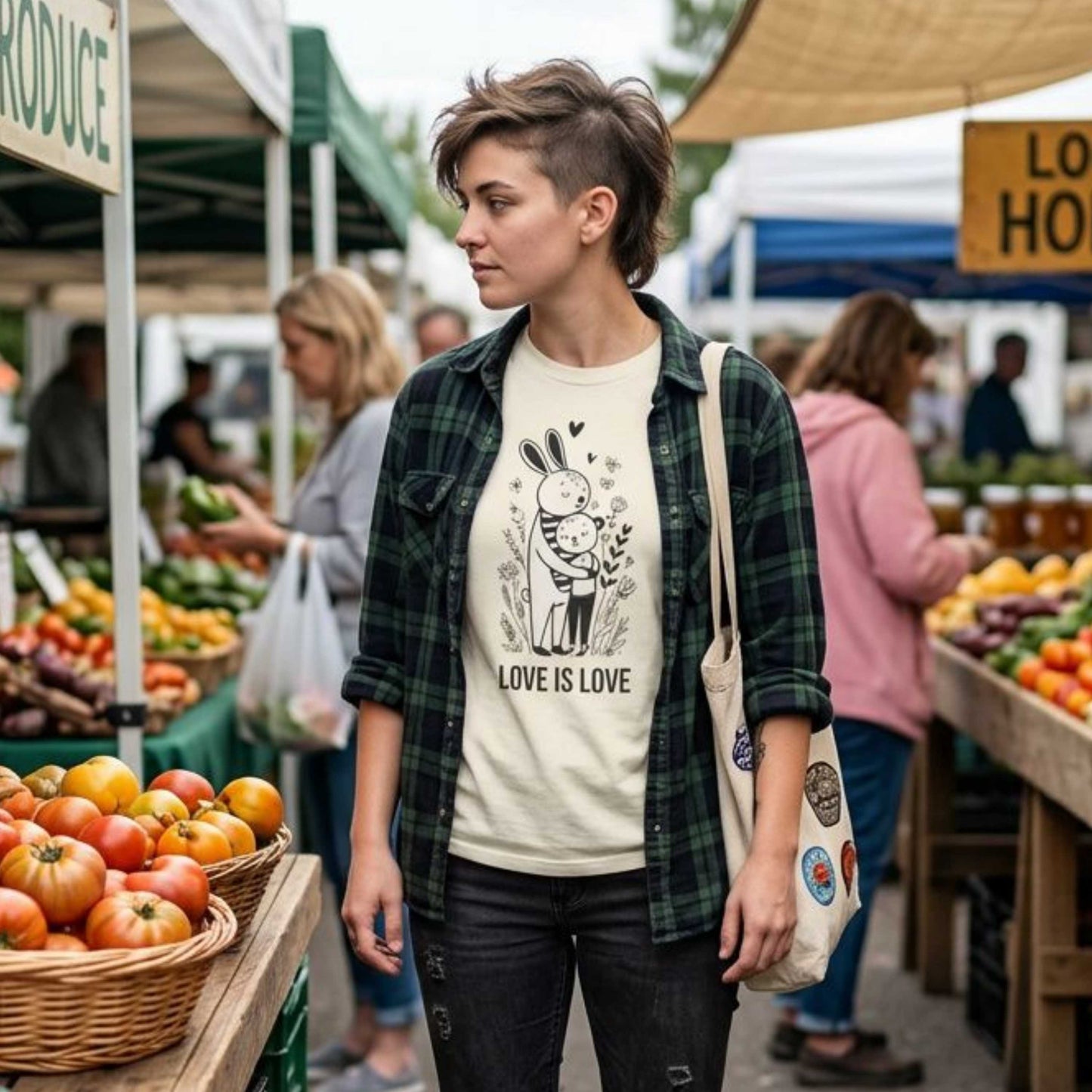 Love Is Love T-Shirt — Cute Unlimited Universal Love Illustration Tee