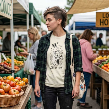 Love Is Love T-Shirt — Cute Unlimited Universal Love Illustration Tee