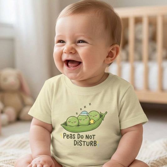 "Peas Do Not Disturb" Infant Tee — Cute Sleeping Peas Baby Shirt