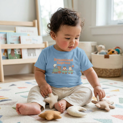 "Dreamland Express" Infant Tee — Cute Train Graphic Baby Shirt