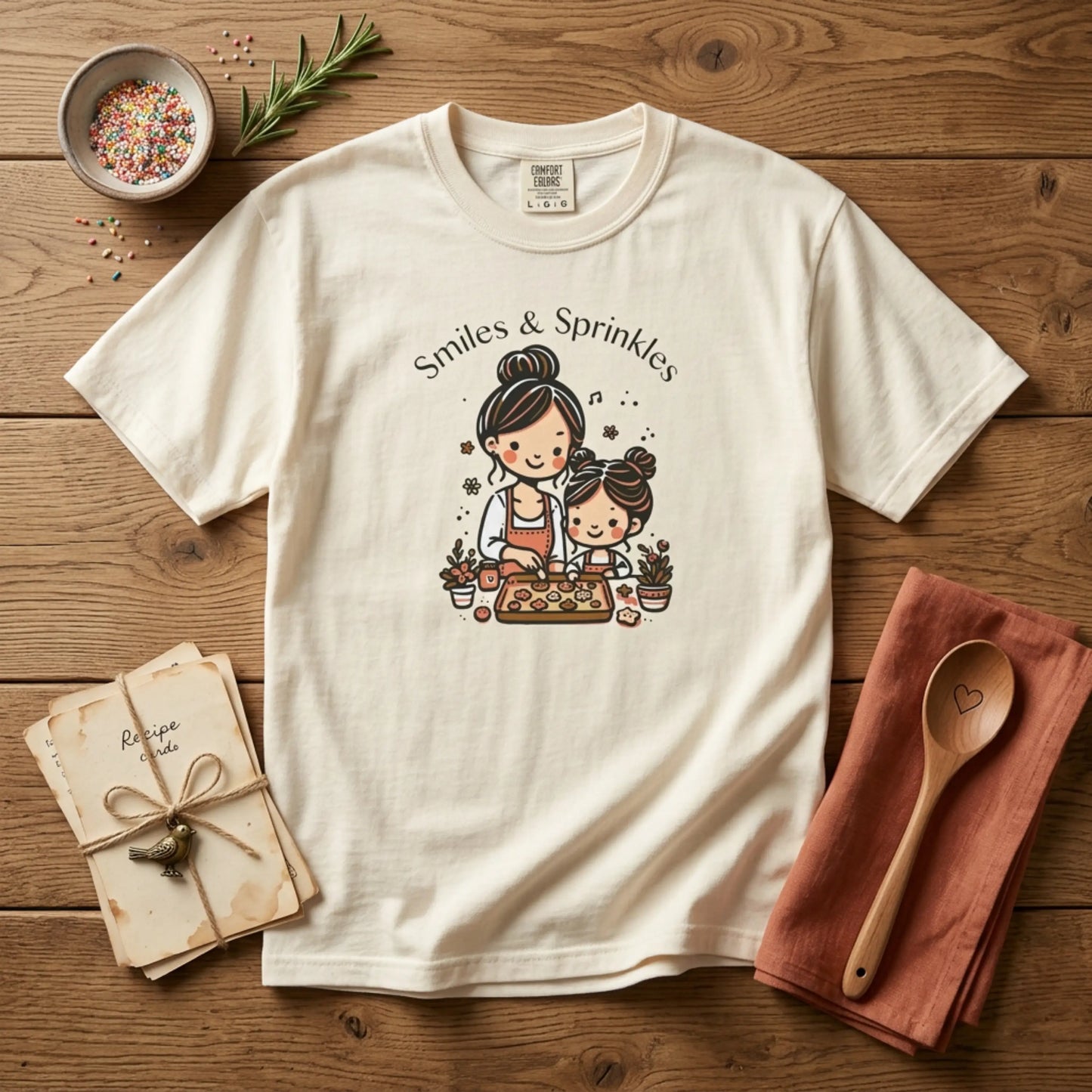 "Smiles & Sprinkles" T-Shirt - Baking Mom and Child Tee
