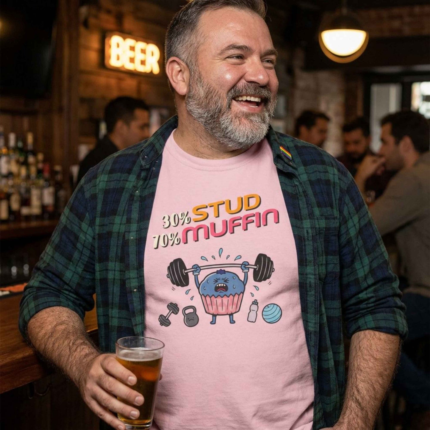 "Stud Muffin" T-Shirt — Cute Funny Gym Cupcake Fitness Design