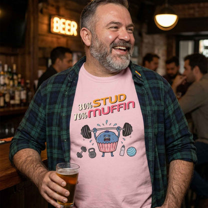 "Stud Muffin" T-Shirt — Cute Funny Gym Cupcake Fitness Design