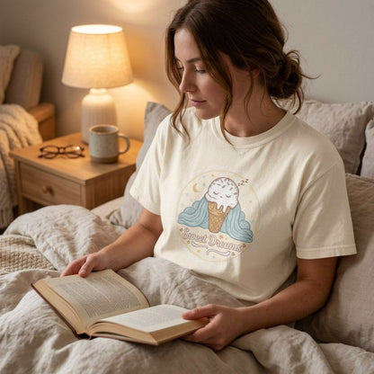 Sweet Dreams Ice Cream T-Shirt — Cute Pastel Dessert Graphic Tee